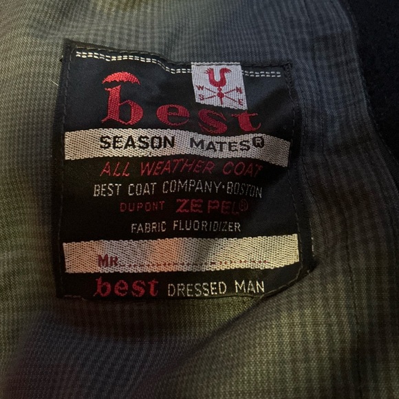 Vintage 1960s–70s Menswear All Weather Long Coat Single Breasted - Picture 2 of 12